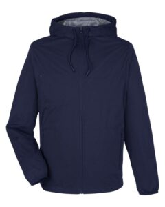 North End NE75 Men’s Network Lightweight Jacket – Classic Navy Heather