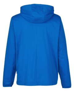 North End NE75 Men’s Network Lightweight Jacket – Light Nautical Blue Heather (back)