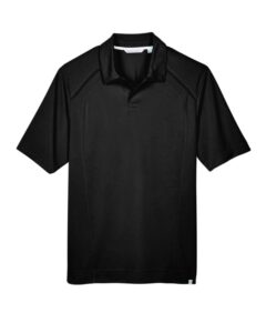 North End 88632 Men’s Recycled Polyester Performance Pique Polo – Black
