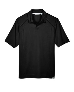 North End 88632 Men’s Recycled Polyester Performance Pique Polo – Black