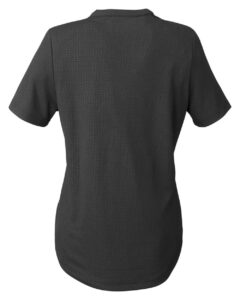 North End NE102W Women’s Replay Recycled Polo – Black (back)