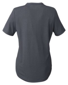 North End NE102W Women’s Replay Recycled Polo – Carbon (back)