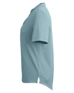 North End NE102W Women’s Replay Recycled Polo – Opal Blue (side)