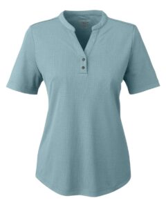North End NE102W Women’s Replay Recycled Polo – Opal Blue