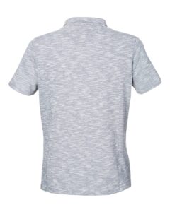 North End NE115W Women’s Eclipse Jacquard Polo – Black Heather (back)