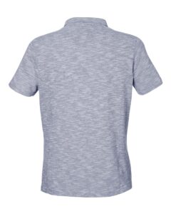 North End NE115W Women’s Eclipse Jacquard Polo – Classic Navy Heather (back)