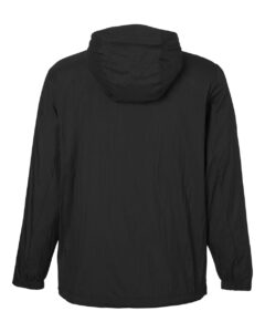 North End NE810 Men’s Aura Lightweight Packable Anorak – Black/ Carbon (back)