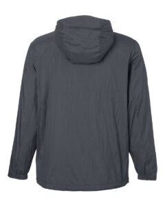 North End NE810 Men’s Aura Lightweight Packable Anorak – Carbon/ Black (back)