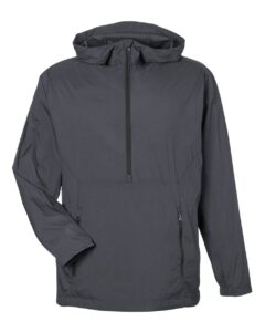 North End NE810 Men’s Aura Lightweight Packable Anorak – Carbon/ Black