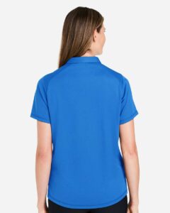 North End NE110W Women’s Revive Coolcore® Polo – Light Nautical Blue (on model back)