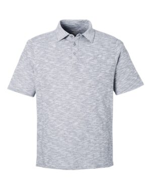 North End NE115 Men’s Eclipse Jacquard Polo – Black Heather