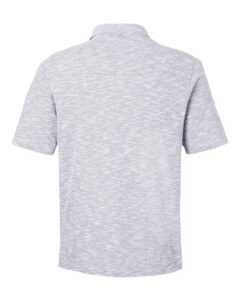North End NE115 Men’s Eclipse Jacquard Polo – Platinum Heather (back)