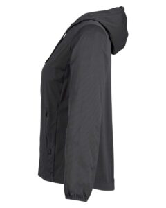 North End NE75W Women’s Network Lightweight Jacket – Carbon Heather (side)