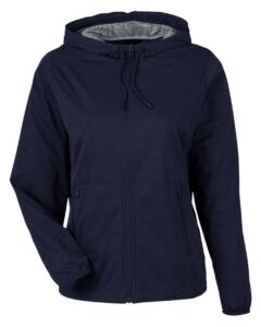 North End NE75W Women’s Network Lightweight Jacket – Classic Navy Heather