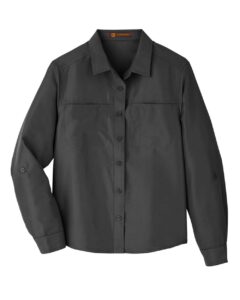 Harriton M580LW Women’s Key West Performance Staff Shirt – Dark Charcoal