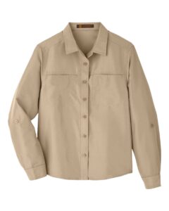 Harriton M580LW Women’s Key West Performance Staff Shirt – Khaki