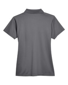 Harriton M315W Women’s Polyester Jersey Polo – Charcoal (back)