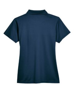 Harriton M315W Women’s Polyester Jersey Polo – Navy (back)