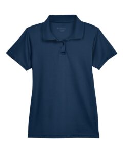 Harriton M315W Women’s Polyester Jersey Polo – Navy