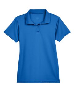 Harriton M315W Women’s Polyester Jersey Polo – True Royal