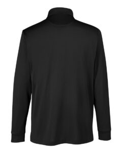 Harriton M348LT Men’s Tall Advantage Long Sleeve Snag Protection Plus IL Polo – Black (back)