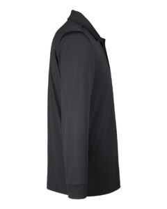 Harriton M348LT Men’s Tall Advantage Long Sleeve Snag Protection Plus IL Polo – Dark Charcoal (side)