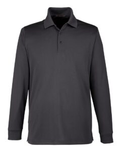 Harriton M348LT Men’s Tall Advantage Long Sleeve Snag Protection Plus IL Polo – Dark Charcoal