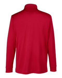 Harriton M348LT Men’s Tall Advantage Long Sleeve Snag Protection Plus IL Polo – Red (back)