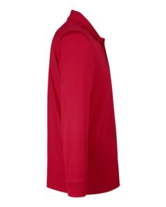 Harriton M348LT Men’s Tall Advantage Long Sleeve Snag Protection Plus IL Polo – Red (side)