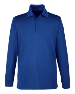 Harriton M348LT Men’s Tall Advantage Long Sleeve Snag Protection Plus IL Polo – True Royal