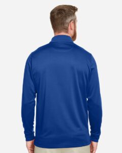 Harriton M348LT Men’s Tall Advantage Long Sleeve Snag Protection Plus IL Polo – True Royal (on model back)