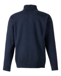 Harriton M421 Unisex Pilbloc™ Quarter-Zip Pullover Sweater – Dark Navy (back)