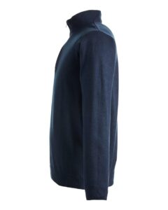 Harriton M421 Unisex Pilbloc™ Quarter-Zip Pullover Sweater – Dark Navy (side)