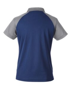 Team 365 TT21CW Women’s Command Snag-Protection Colorblock Polo – Sport Dark Navy/ Sport Graphite (back)