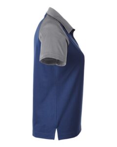 Team 365 TT21CW Women’s Command Snag-Protection Colorblock Polo – Sport Dark Navy/ Sport Graphite (side)