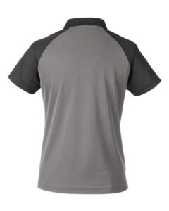 Team 365 TT21CW Women’s Command Snag-Protection Colorblock Polo – Sport Graphite/ Black (back)
