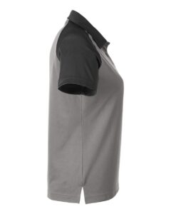 Team 365 TT21CW Women’s Command Snag-Protection Colorblock Polo – Sport Graphite/ Black (side)