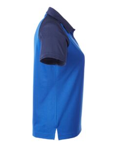 Team 365 TT21CW Women’s Command Snag-Protection Colorblock Polo – Sport Royal/ Sport Dark Navy (side)