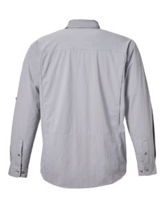 HUK H150184 Men’s Creekbed Pocket Fishing Shirt – Night Owl (back)