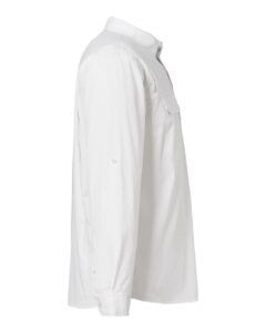 HUK H150184 Men’s Creekbed Pocket Fishing Shirt – White (side)