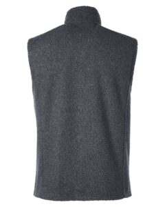 North End NE714 Men’s Aura Sweater Fleece Vest – Carbon/ Carbon (back)