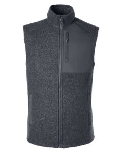 North End NE714 Men’s Aura Sweater Fleece Vest – Carbon/ Carbon