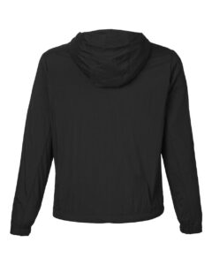 North End NE810W Women’s Aura Lightweight Packable Anorak – Black/ Carbon (back)