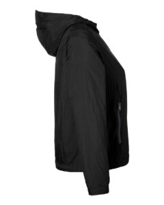 North End NE810W Women’s Aura Lightweight Packable Anorak – Black/ Carbon (side)