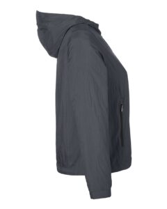 North End NE810W Women’s Aura Lightweight Packable Anorak – Carbon/ Black (side)