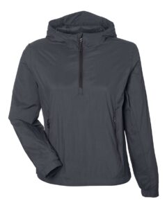 North End NE810W Women’s Aura Lightweight Packable Anorak – Carbon/ Black
