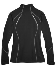 North End 78174 Women’s Gravity Performance Fleece Jacket – Black (back)