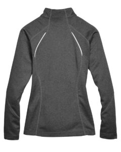 North End 78174 Women’s Gravity Performance Fleece Jacket – Carbon Heather (back)