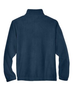 Harriton M990Y Youth Full-Zip Fleece – Navy (back)