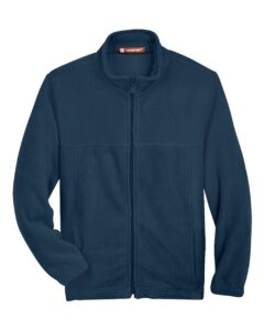 Harriton M990Y Youth Full-Zip Fleece – Navy